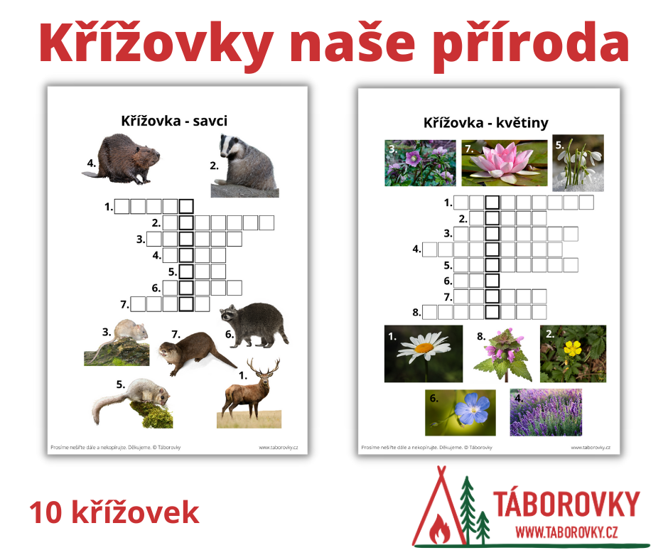 křížovky příroda pro děti